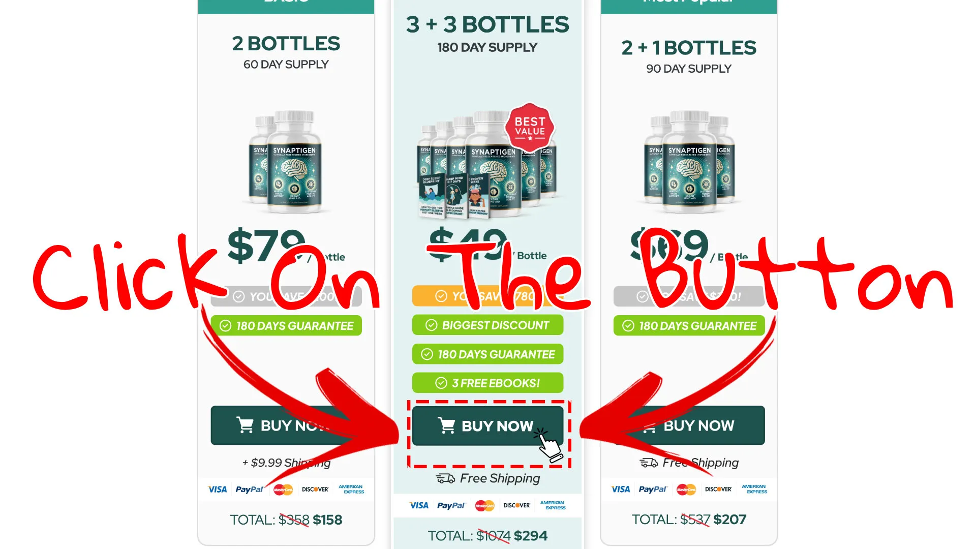 How to buy the official Synaptigen supplement step 3