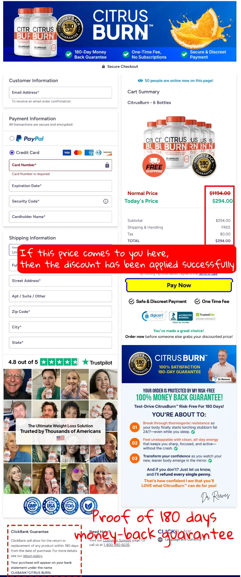 How to buy the official CitrusBurn supplement step 4
